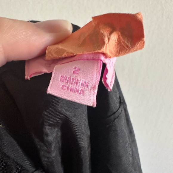 Lilly Pulitzer Black Lace Overlay Jeanette Mini Dress size 2 EUC - Picture 9 of 11